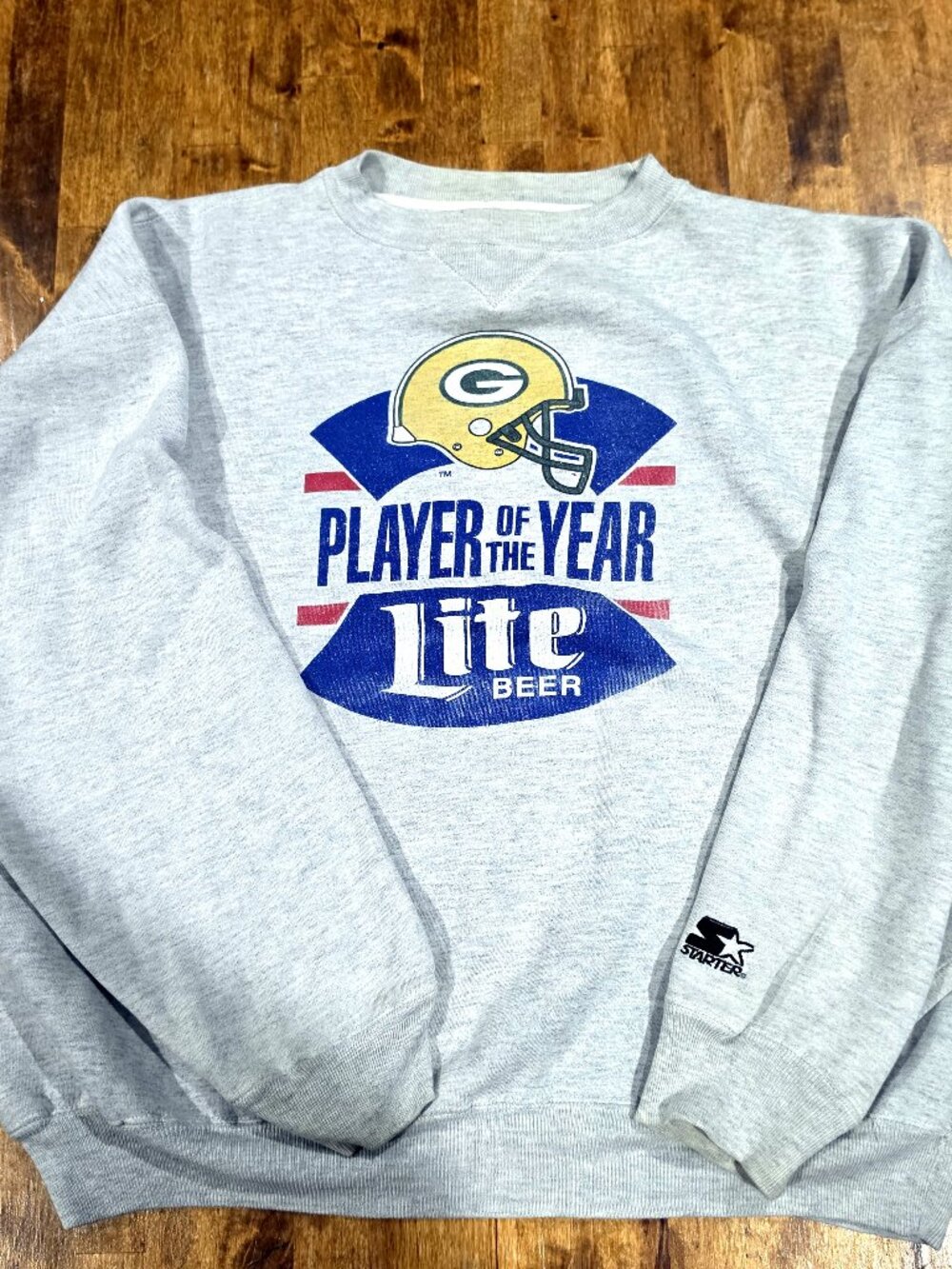 Vintage Starter Green Bay Packers Miller Lite Sweatshirt XL